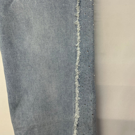 Jeans Frayed Gems