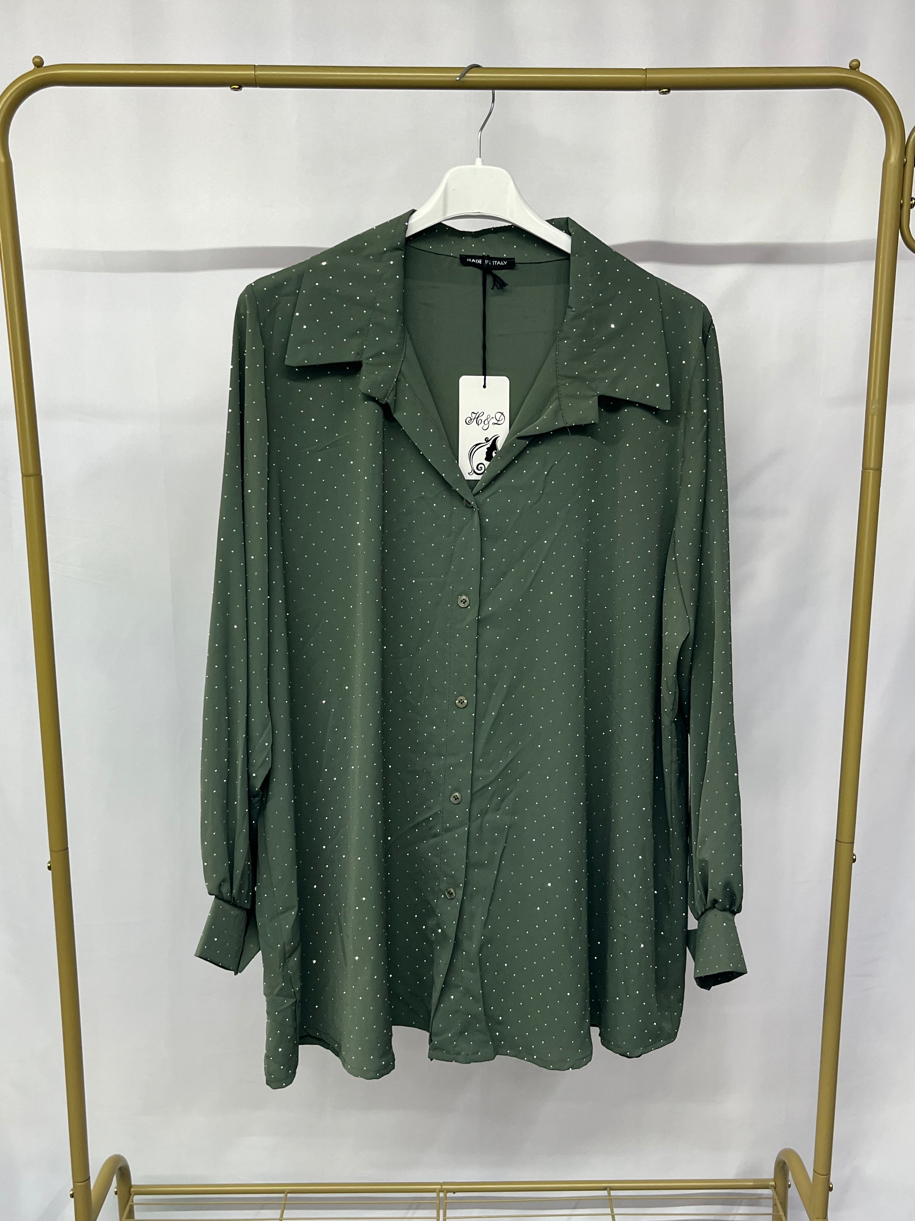 Camicia ricoperta di brillantini
