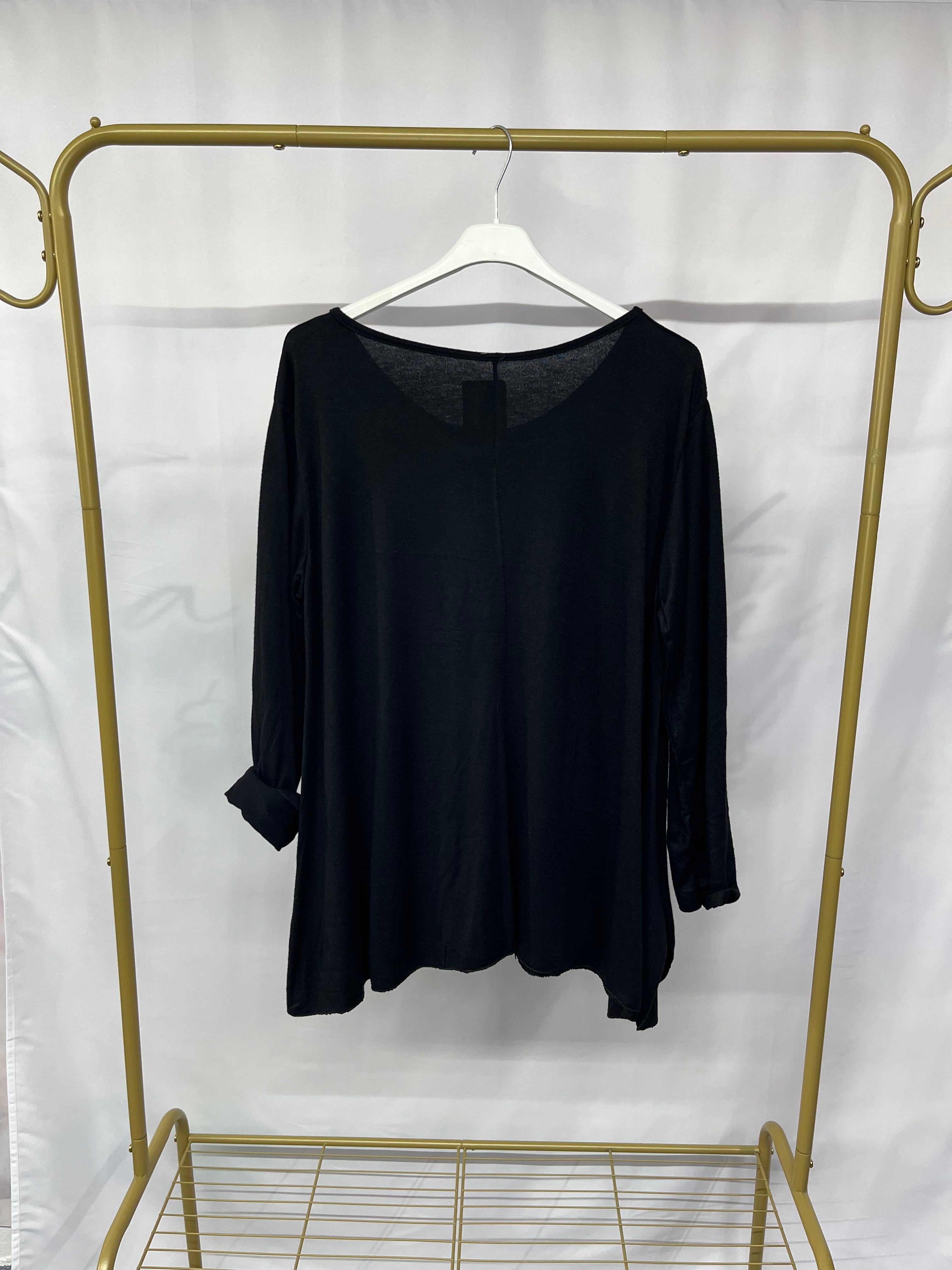 Maglia stampa ‘Paris’ con scollo rotondo