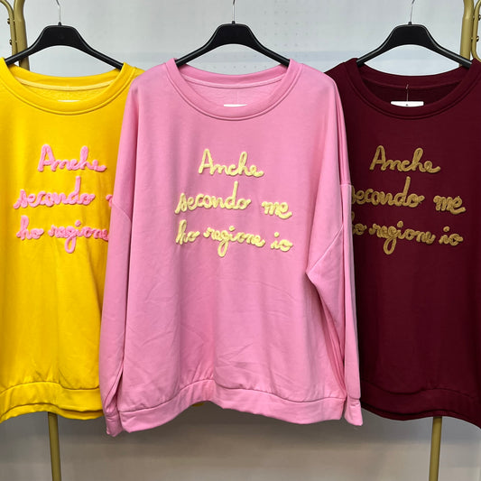 Felpa ‘Anche secondo me ho ragione io’