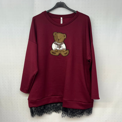Felpa Teddy Lace