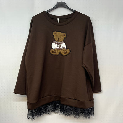 Felpa Teddy Lace