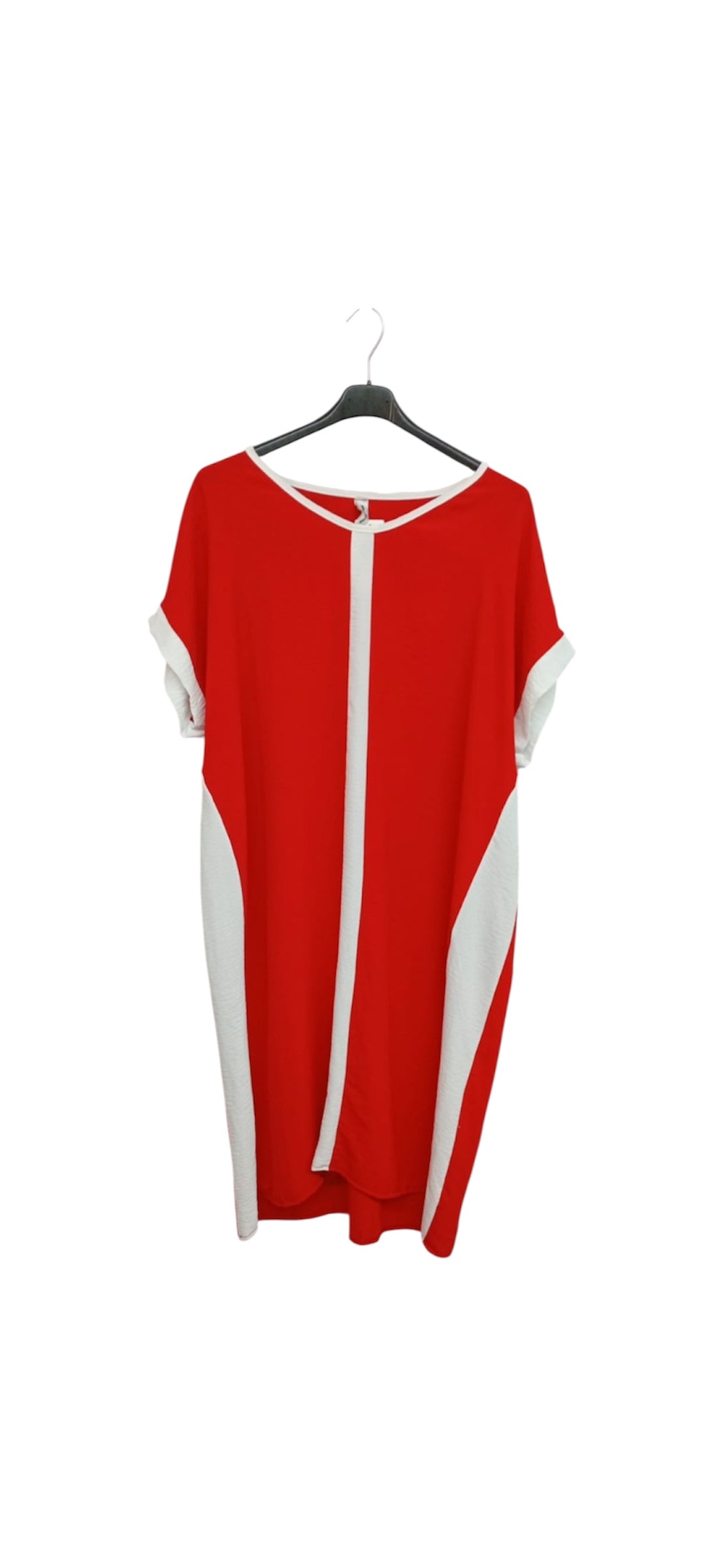 Vestito stile katfan rosso e bianco