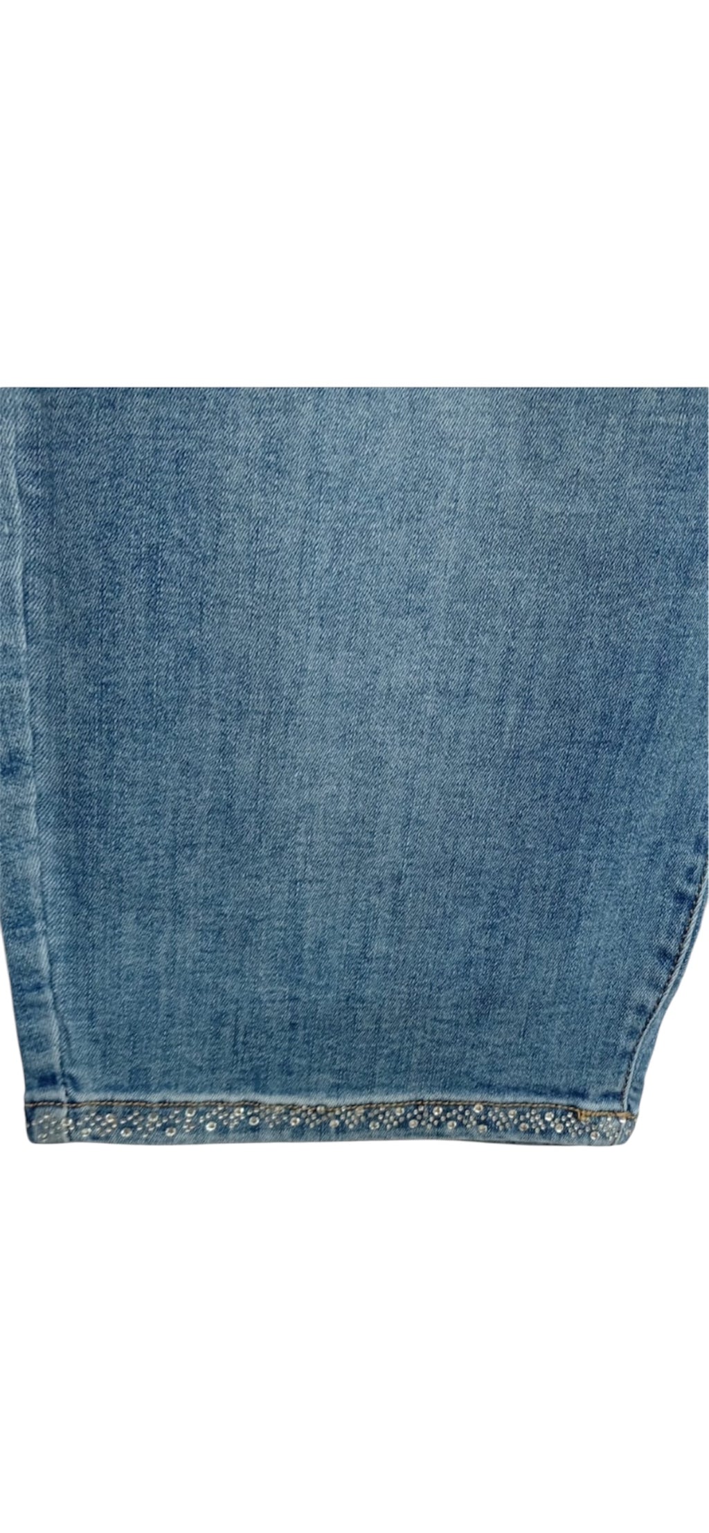 Pinochietto di jeans con strass